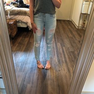 Express girlfriend jeans light size 2